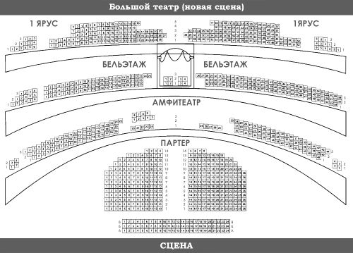 Большой театр схема зала новая сцена